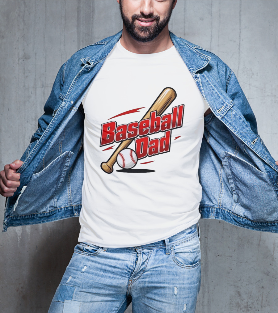 Baseball Dad Bat And Ball Sports T-Shirt