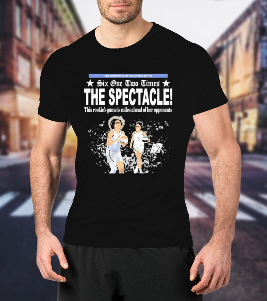 2026 Minnesota Basketball Special Edition Six One Two Times The Spectacle Rookie Game T-Shirt