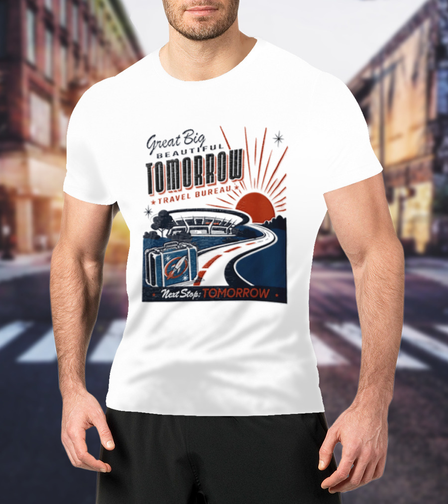 Great Big Beautiful Tomorrow Travel Bureau Tomorrow Carousel T-Shirt