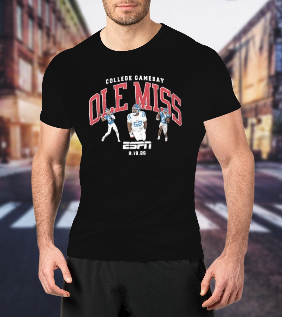 College Gameday Ole Miss Rebels ESPN 9.19.26 T-Shirt