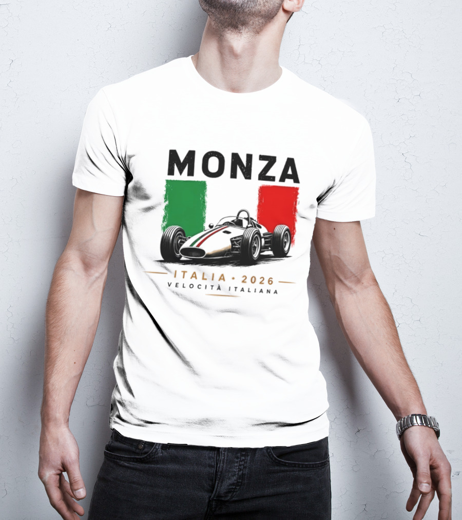 Monza Italia 2026 Velocita Italiana Formula 1 Racing Italian Flag T-Shirt