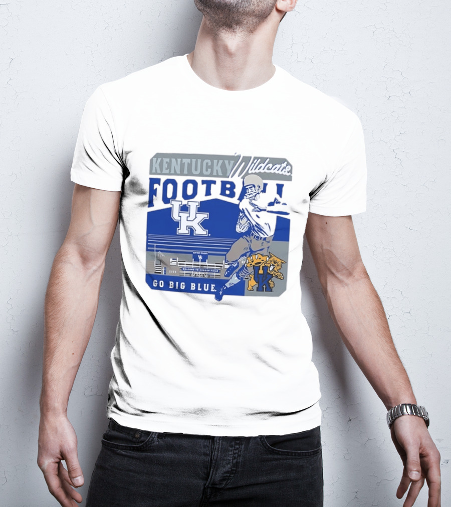Kentucky Wildcats Football Go Big Blue Kroger Field UK Wildcats T-Shirt