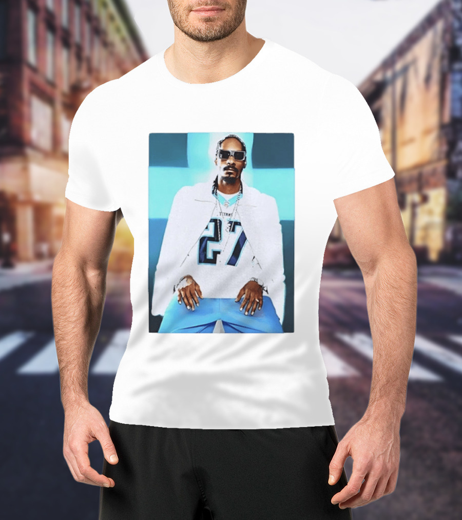 Tennessee Titans 27 Jersey Worn By Snoop Dogg T-Shirt