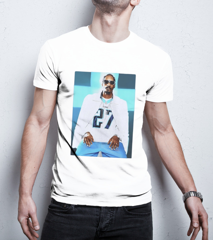 Tennessee Titans 27 Jersey Worn By Snoop Dogg T-Shirt