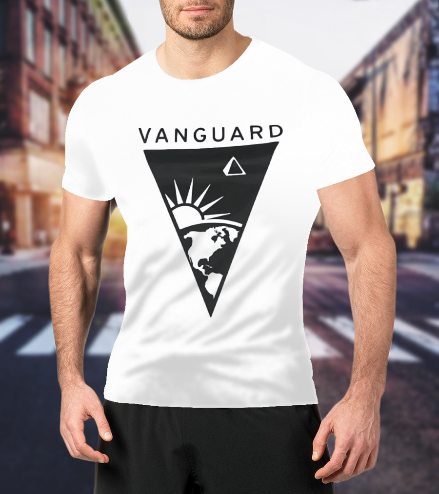 Vanguard Earth Sun Triangle Minimalist Earth Sun T-Shirt
