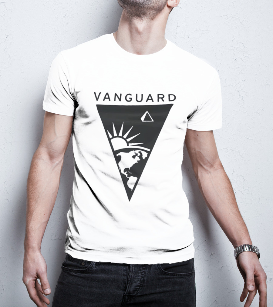 Vanguard Earth Sun Triangle Minimalist Earth Sun T-Shirt