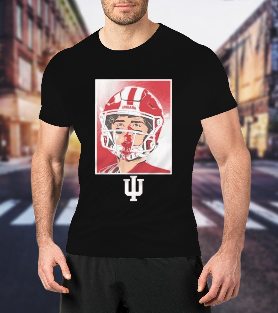 Josh Hoover Indiana Hoosiers Football Bloody Face T-Shirt