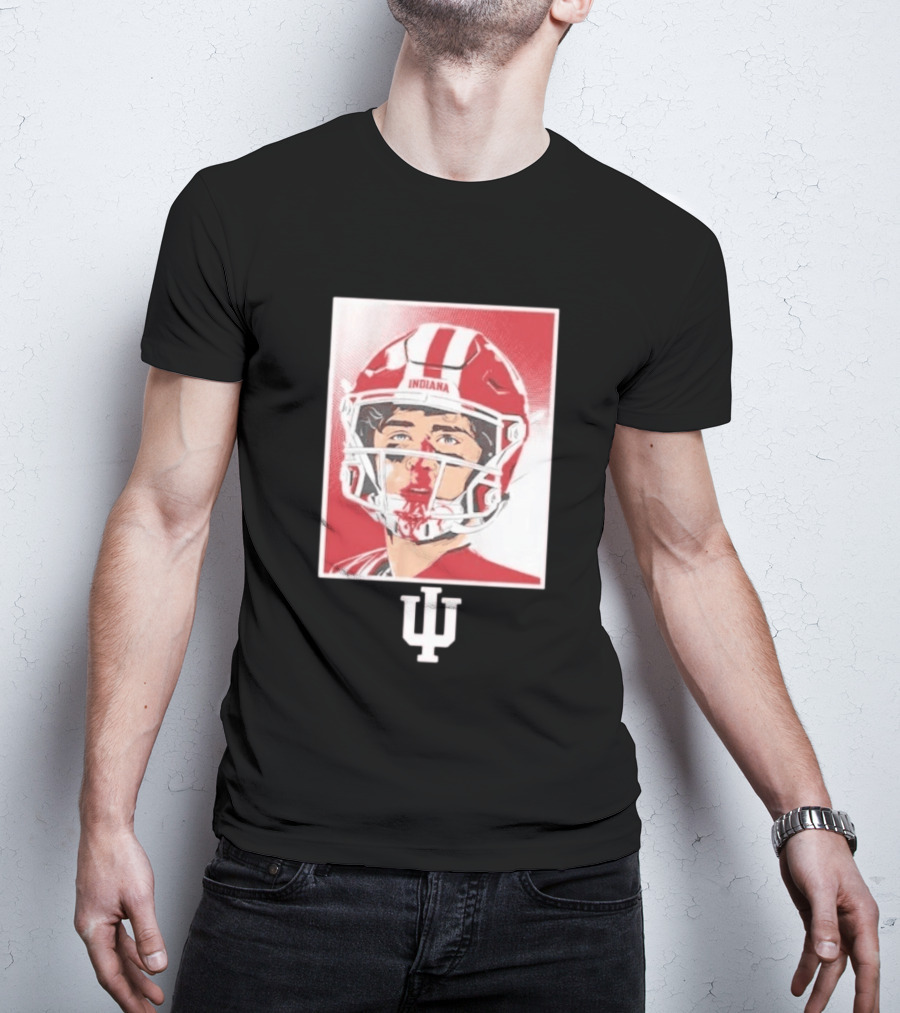 Josh Hoover Indiana Hoosiers Football Bloody Face T-Shirt