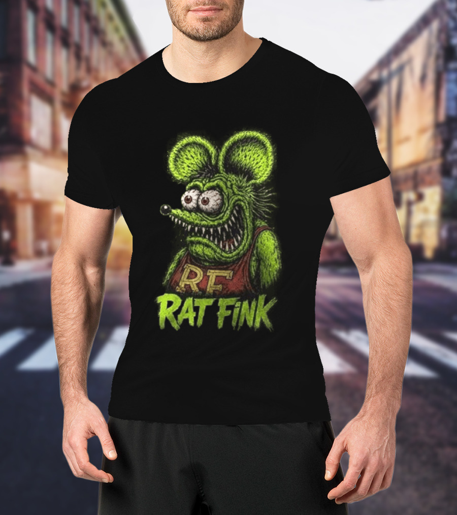 Rat Fink Kustom Kulture Born To Ride Weird RF T-Shirt