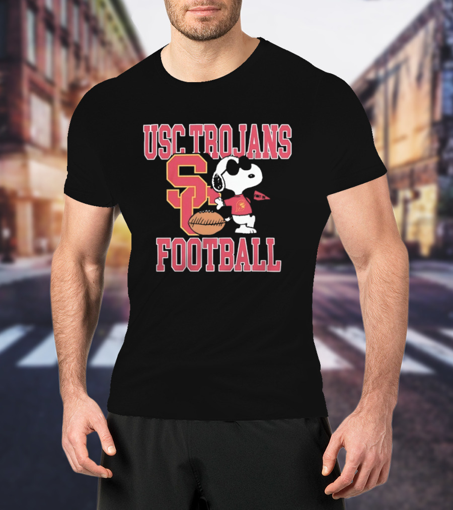 USC Trojans Snoopy Football Fight On University Of Southern California T-Shirt