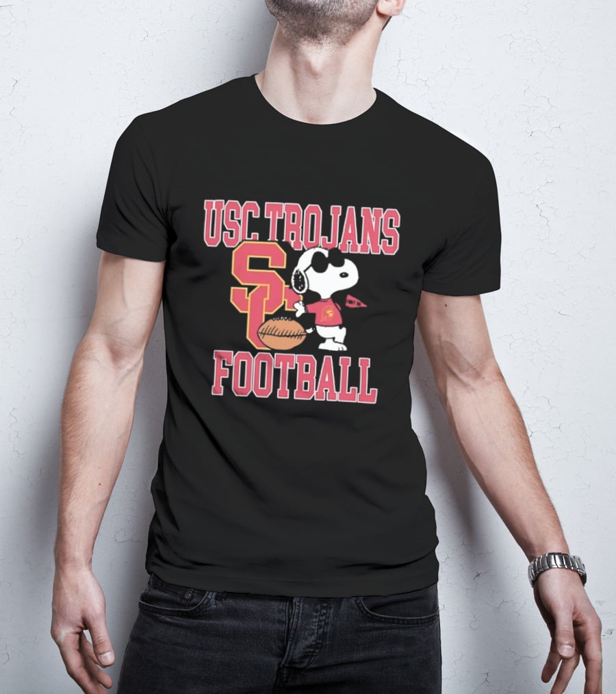 USC Trojans Snoopy Football Fight On University Of Southern California T-Shirt