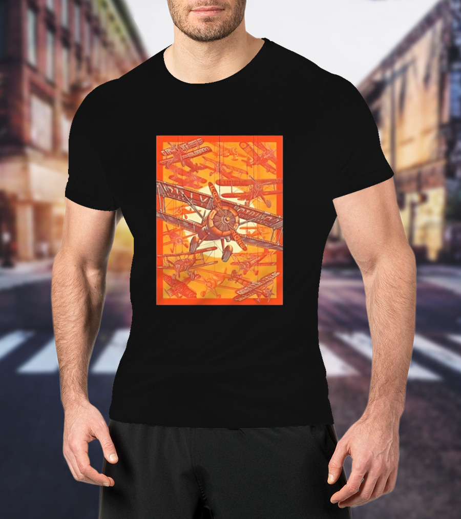 Biplane Airshow Eugene And Austin Adventure T-Shirt