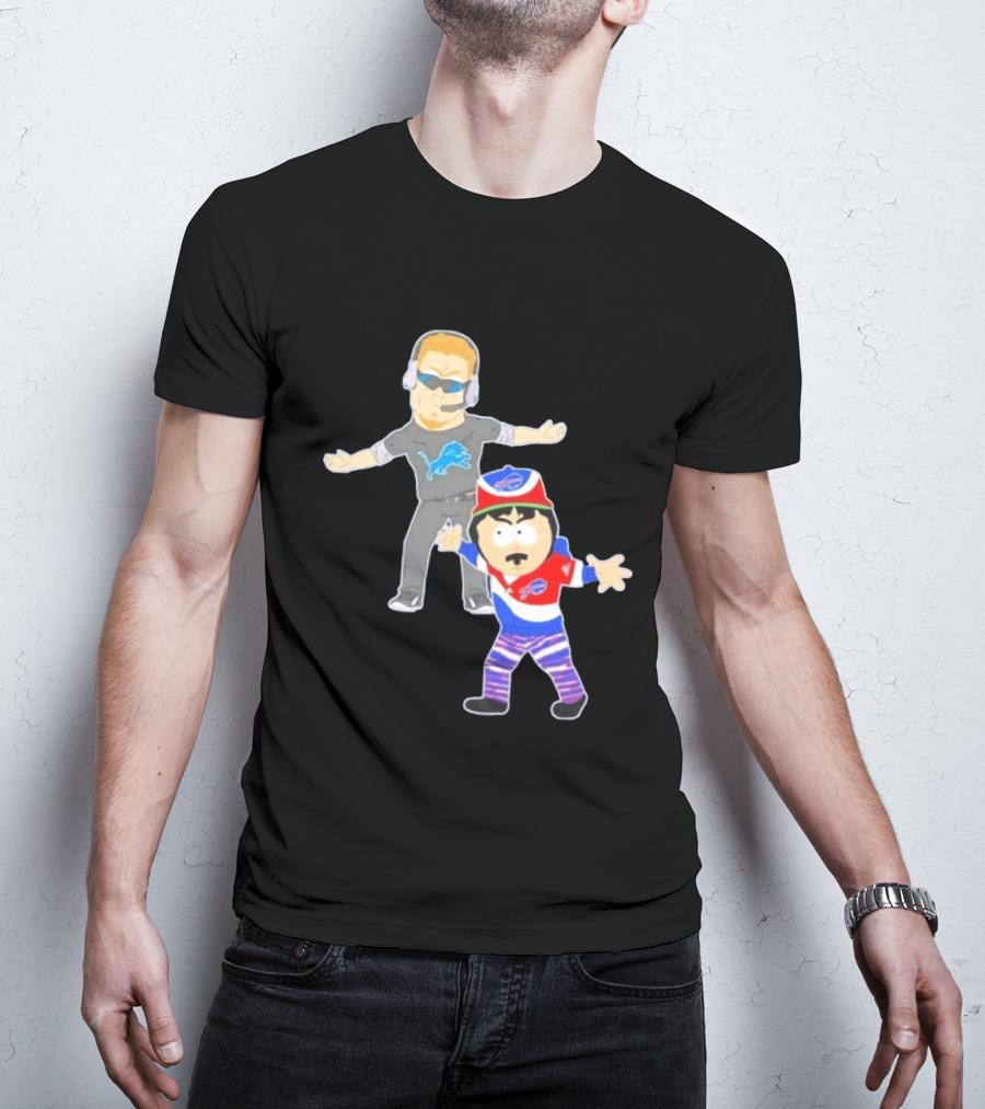 Buffalo Bills Detroit Lions South Park Crossover Motown Bro Down T-Shirt