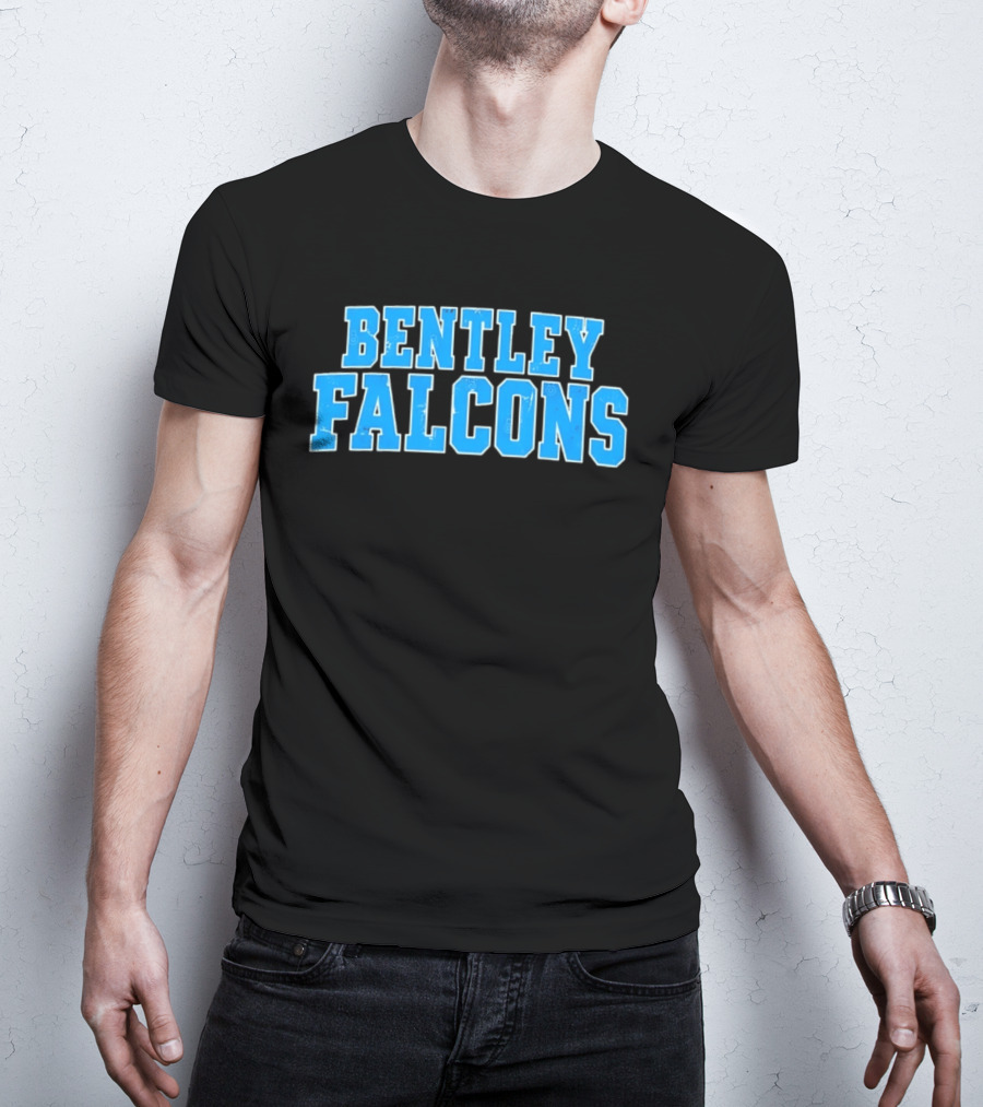 Bentley Falcons Distressed NCAA College Sports T-Shirt