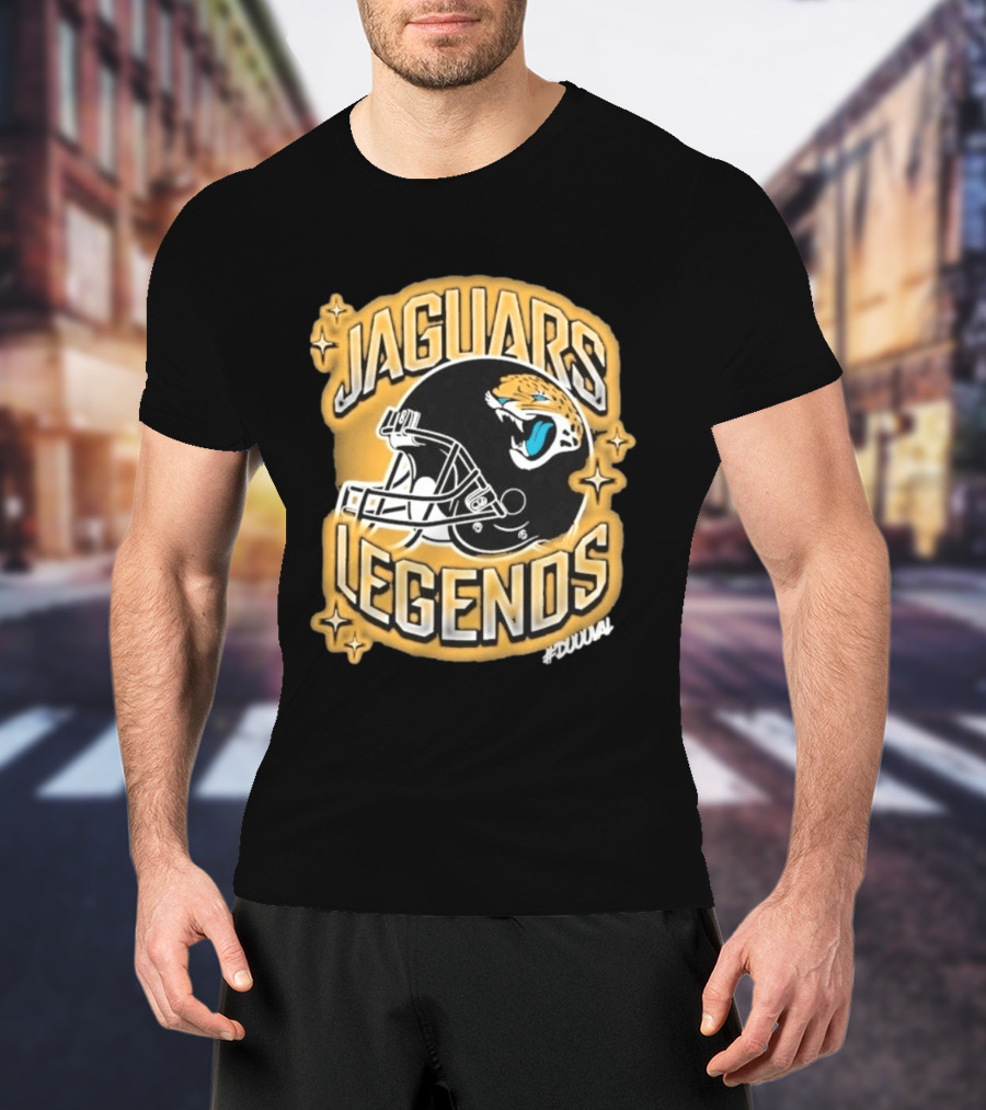 Jacksonville Jaguars Legends DUUUVAL Football Helmet T-Shirt
