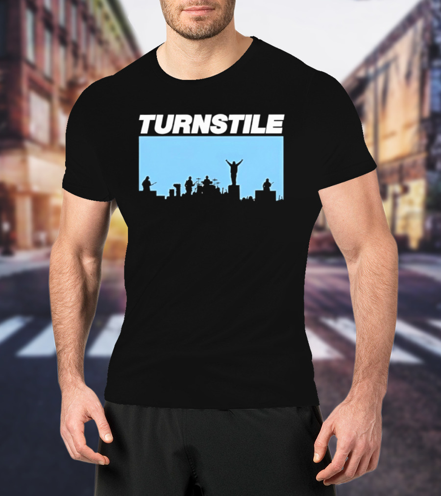 Turnstile Band Skyline Performance Hardcore T-Shirt
