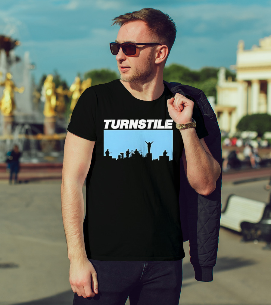 Turnstile Band Skyline Performance Hardcore T-Shirt