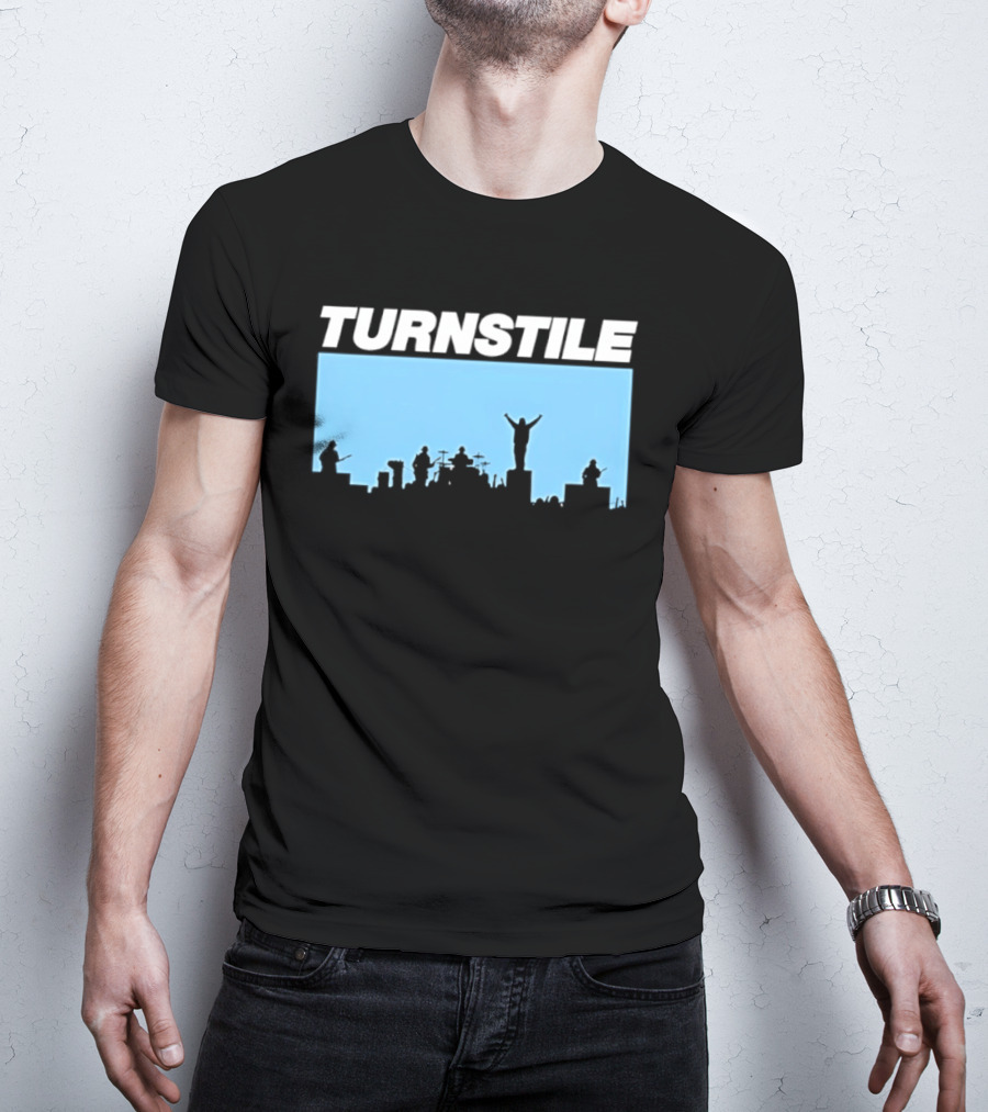 Turnstile Band Skyline Performance Hardcore T-Shirt