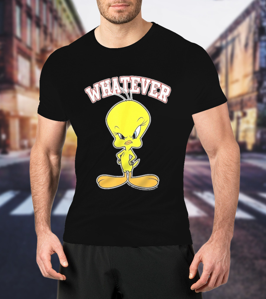 Tweety Bird Whatever Attitude Looney Tunes Cartoon T-Shirt
