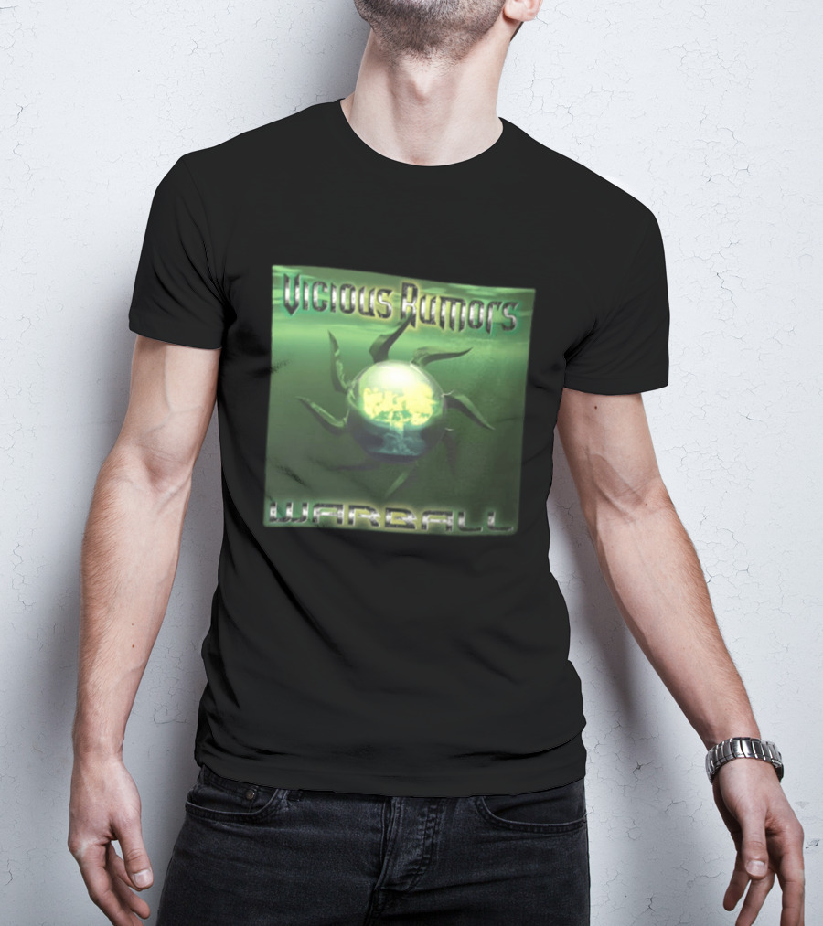 Vicious Rumors Warball Album Cover Heavy Metal Band Music T-Shirt