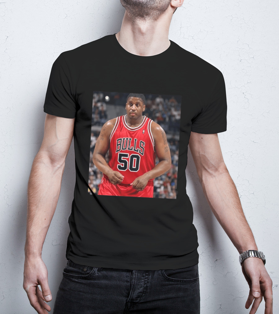 Bulls 50 Michael Sweetney Red Basketball Jersey T-Shirt