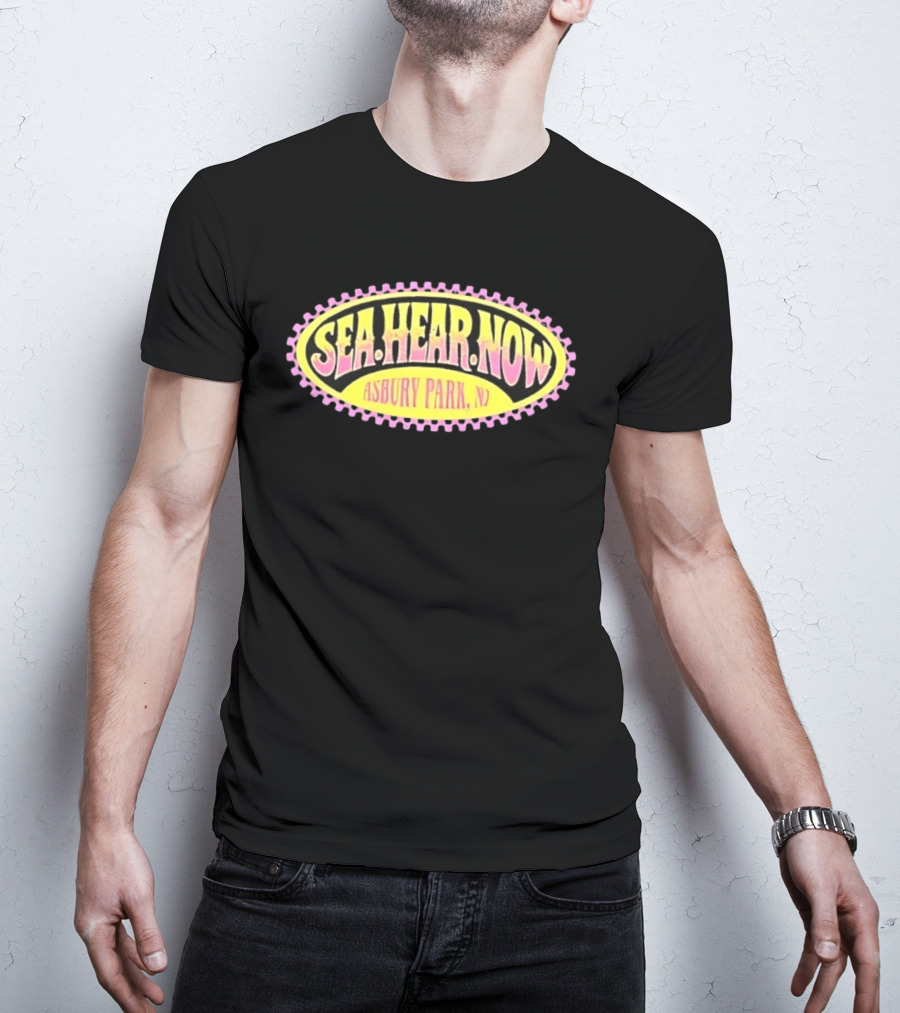 Sea Hear Now Asbury Park NJ Music Festival Retro Surfing Vibes T-Shirt
