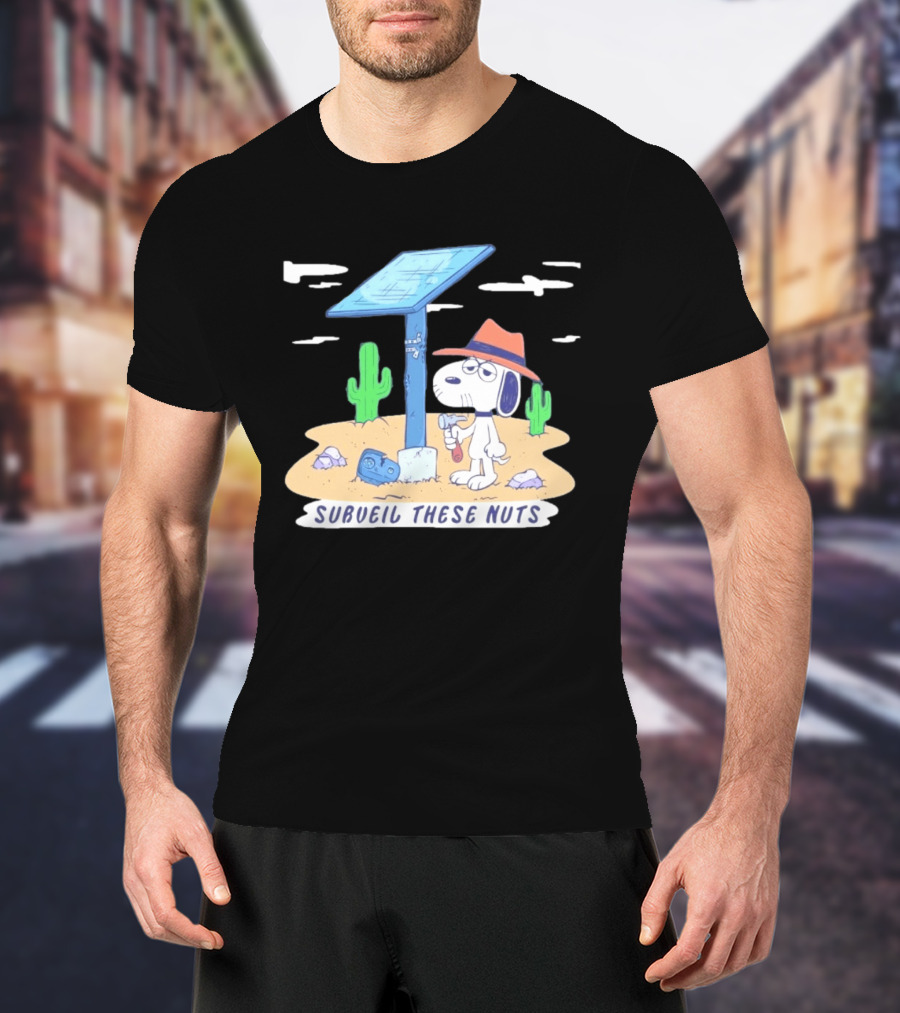 Spike Peanuts Subueil These Nuts Snoopy Desert Solar Panel T-Shirt