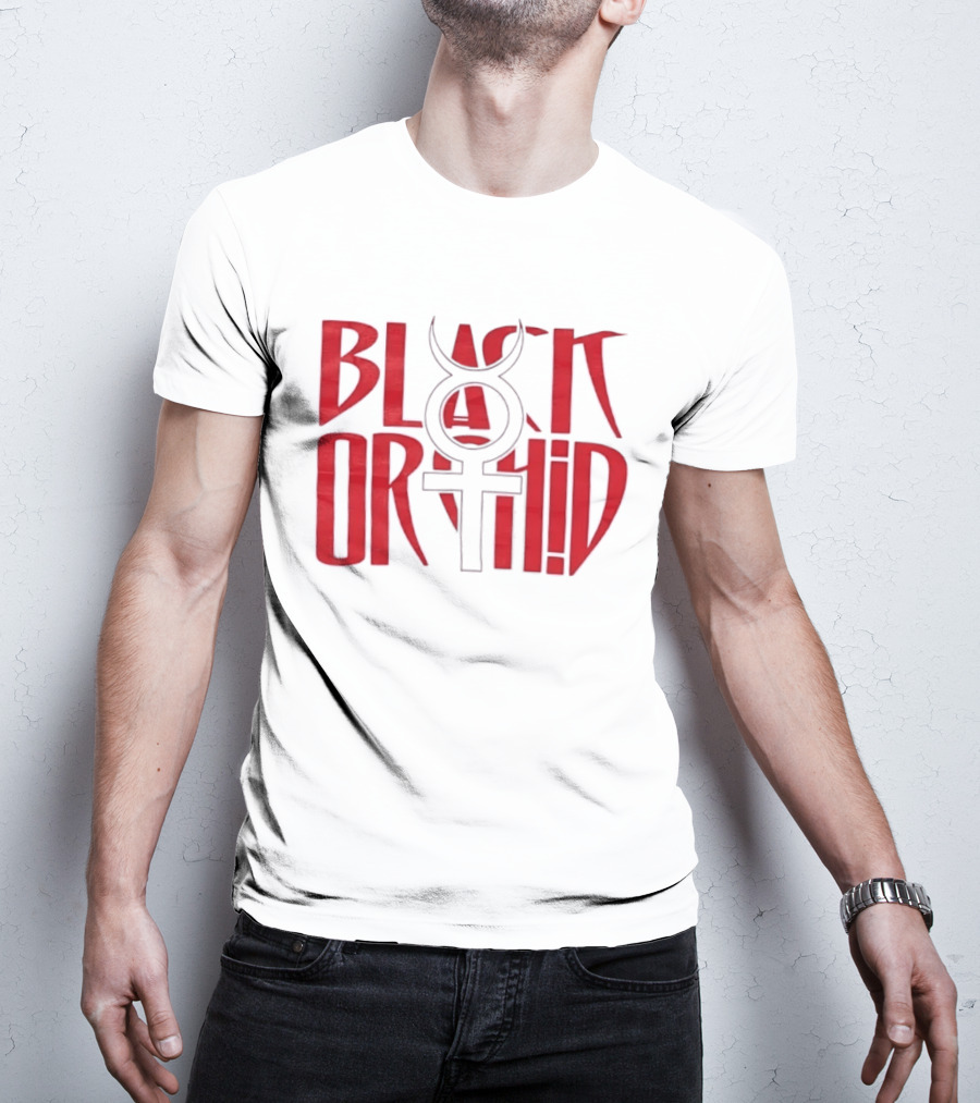 Black Orchid Venus Symbol Red T-Shirt