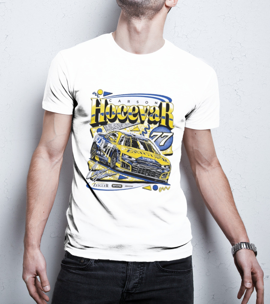 Carson Hocevar 77 NASCAR Spire Motorsports Zeigler Chevrolet Camaro Racing T-Shirt