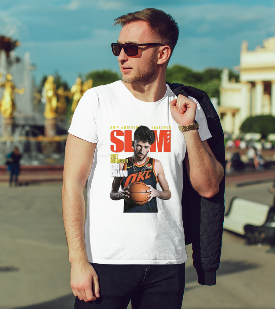 Chet Holmgren SLAM Magazine 30th Anniversary OKC Big Dawg Cover T-Shirt