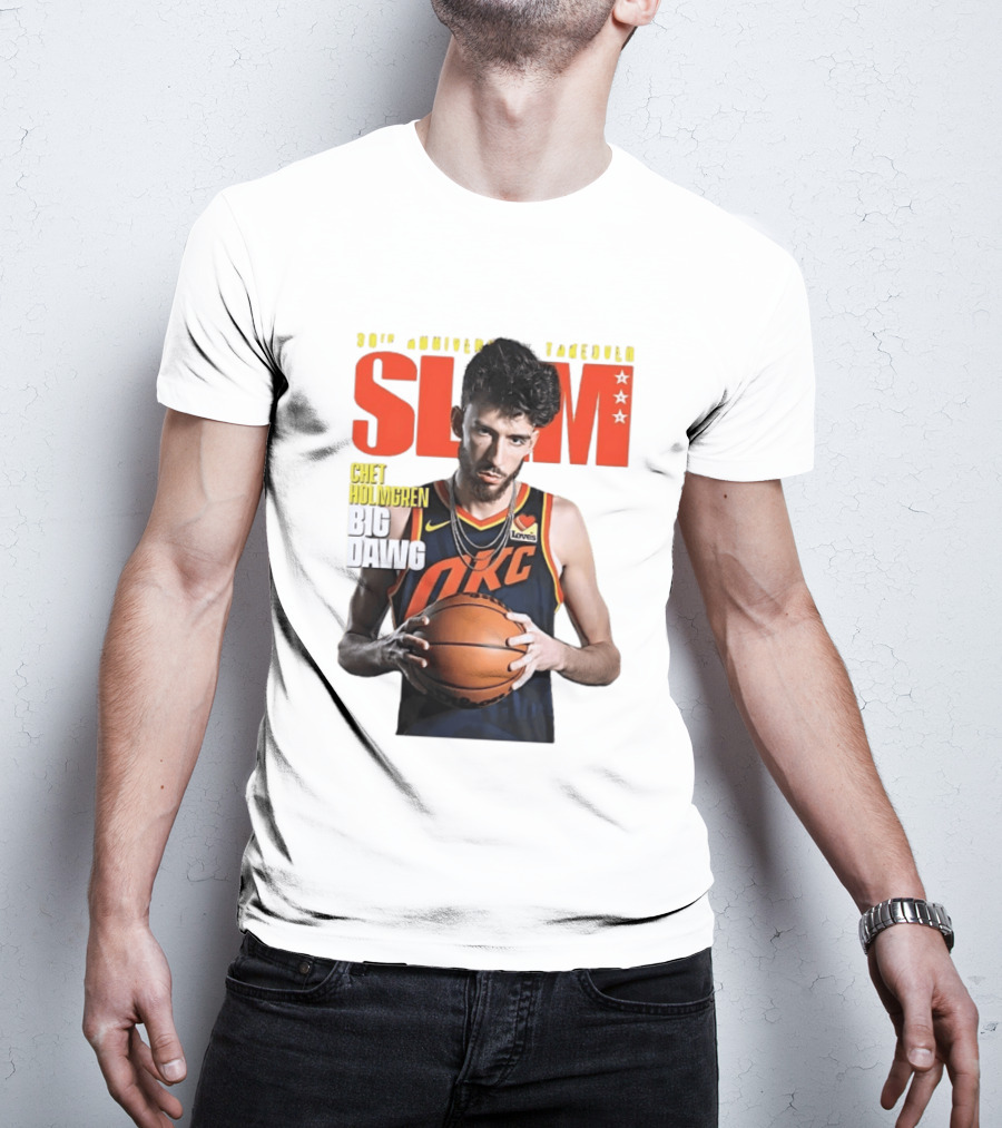 Chet Holmgren SLAM Magazine 30th Anniversary OKC Big Dawg Cover T-Shirt