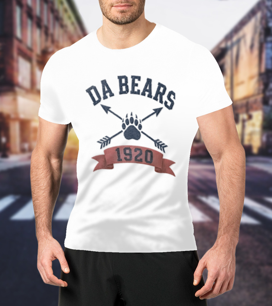Chicago Bears Da Bears 1920 Paw Crossed Arrows T-Shirt