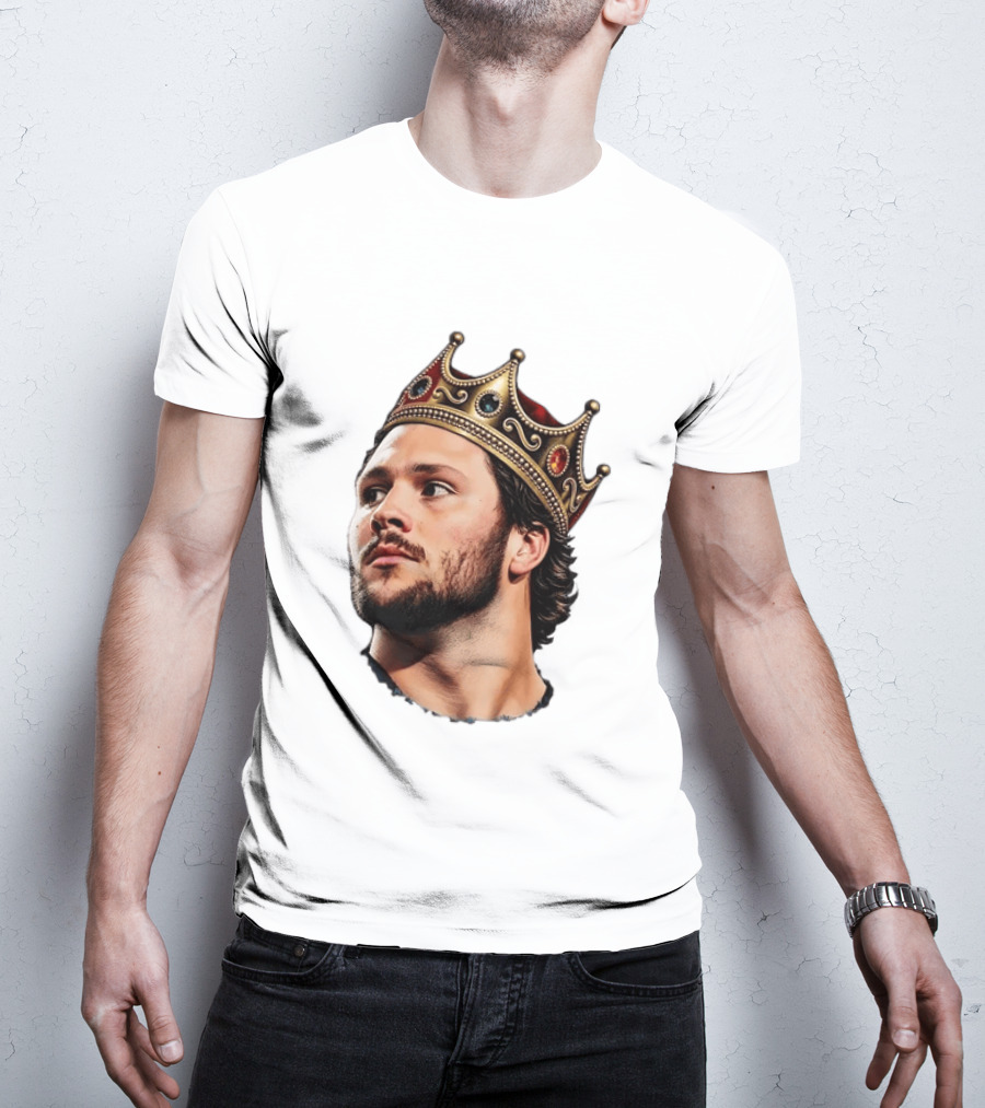 Josh Allen Buffalo Bills King Crown Football T-Shirt