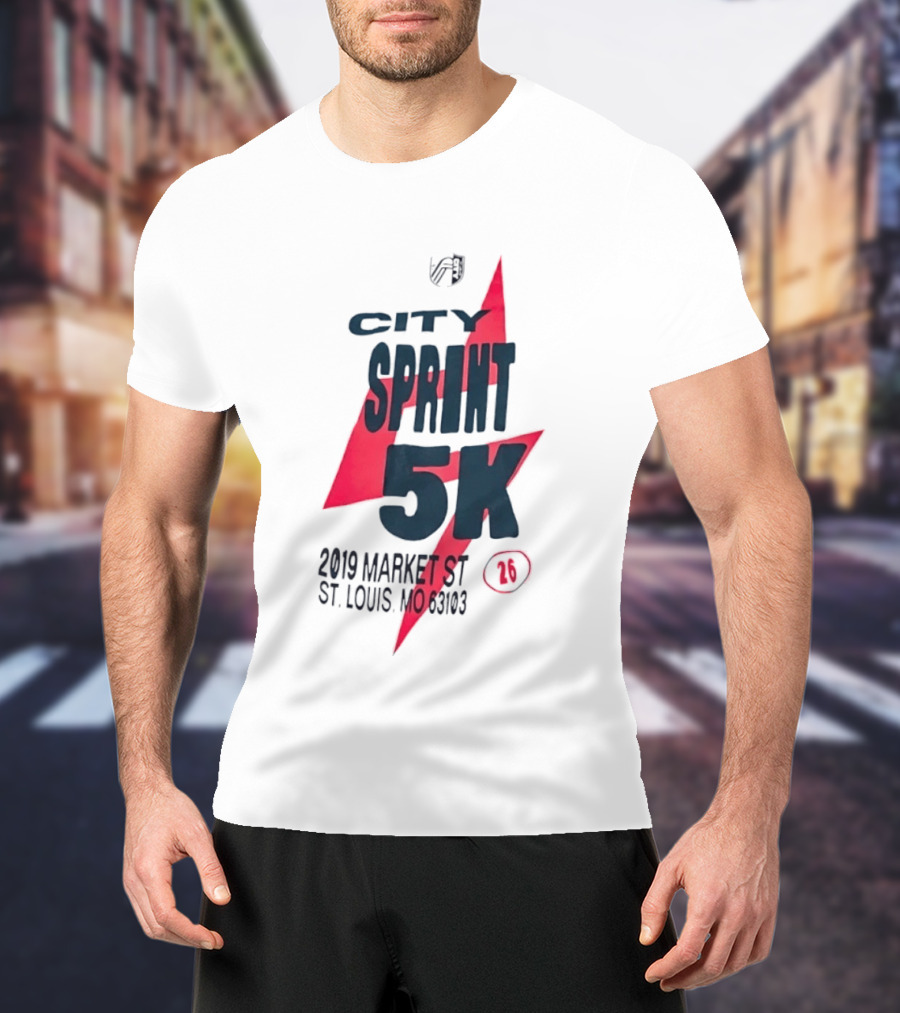 City Sprint 5K 2019 Market St St Louis MO 63103 26 T-Shirt