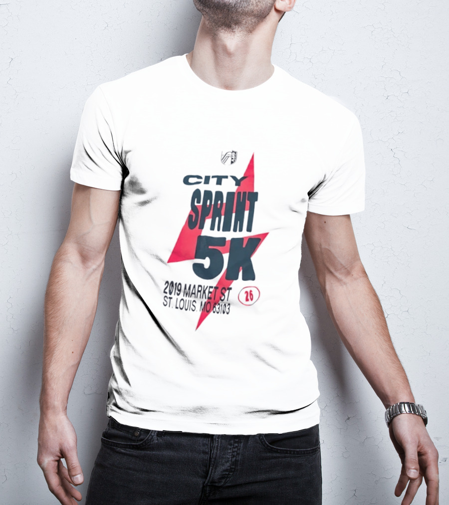 City Sprint 5K 2019 Market St St Louis MO 63103 26 T-Shirt