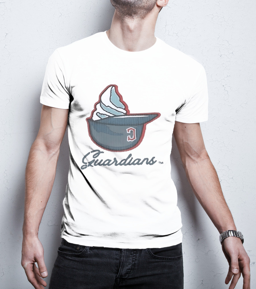 Cleveland Guardians Ice Cream Helmet C Hat Guardians T-Shirt
