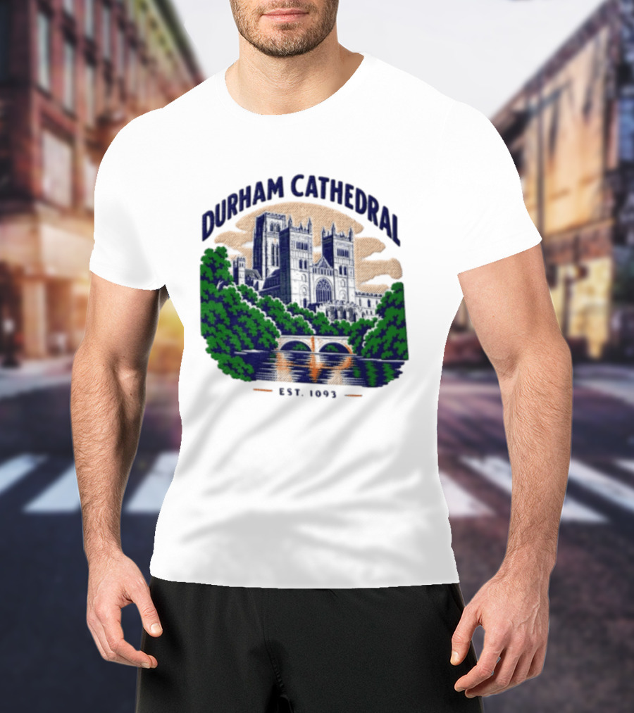 Durham Cathedral Est 1093 Iconic Landmark Travel Souvenir T-Shirt