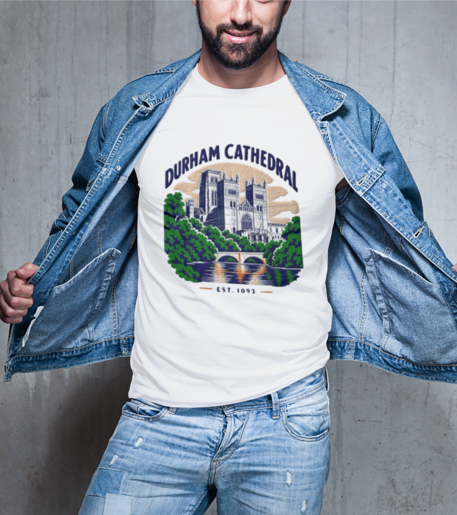 Durham Cathedral Est 1093 Iconic Landmark Travel Souvenir T-Shirt