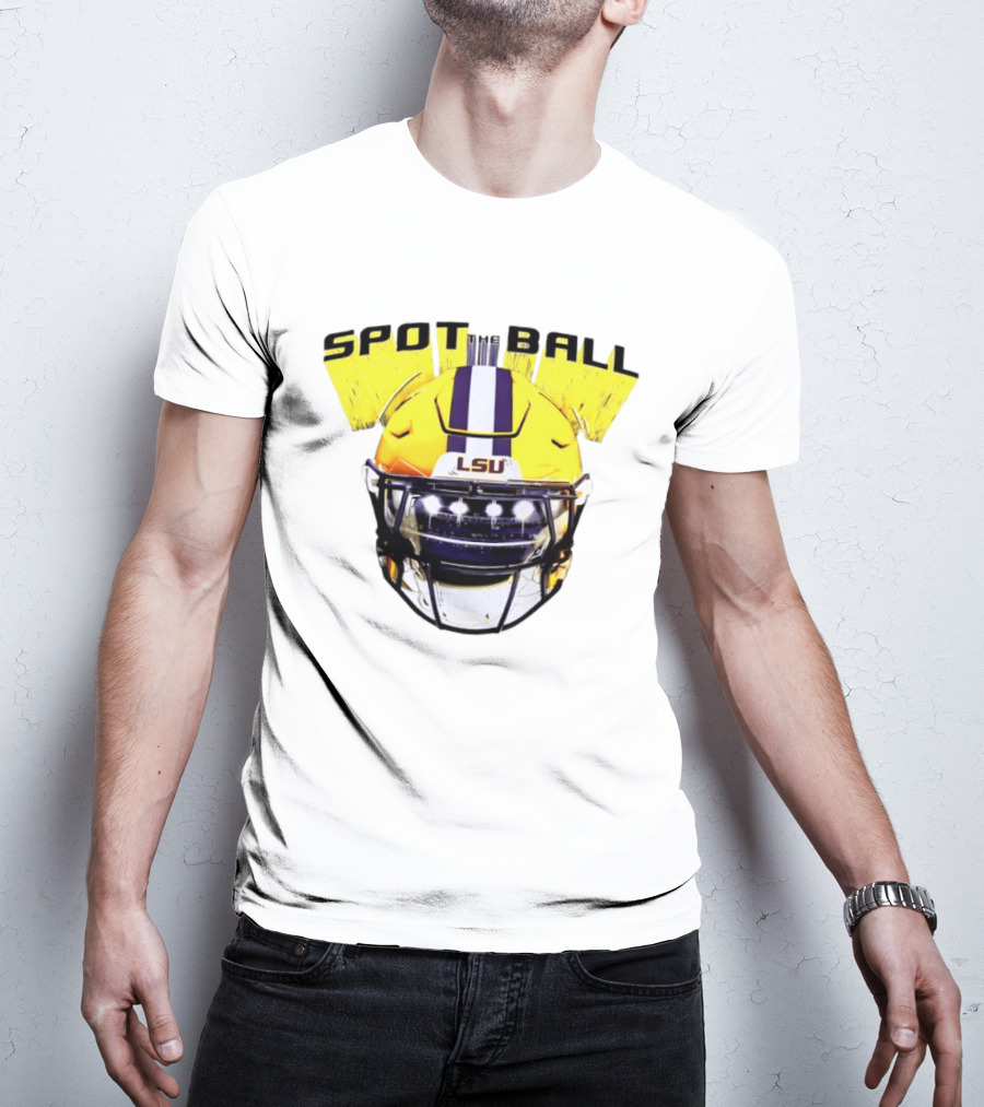 LSU Tigers Spot The Ball 2026 Football Helmet T-Shirt