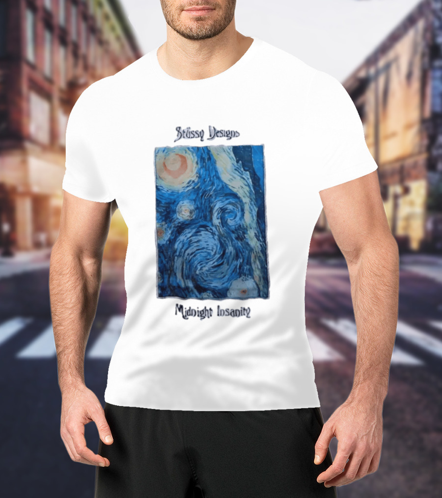Stüssy Midnight Insanity The Starry Night T-Shirt