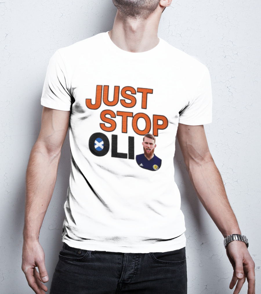 Oli McBurnie Scotland Just Stop Football Fan T-Shirt