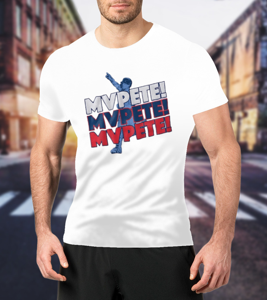 Pete Crow Armstrong Chicago Cubs MVPete Chant Celebration T-Shirt