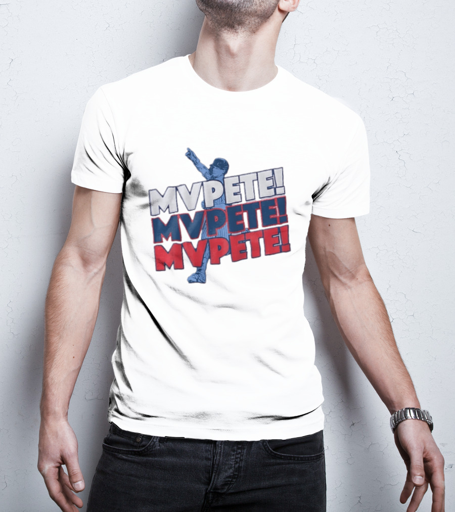 Pete Crow Armstrong Chicago Cubs MVPete Chant Celebration T-Shirt