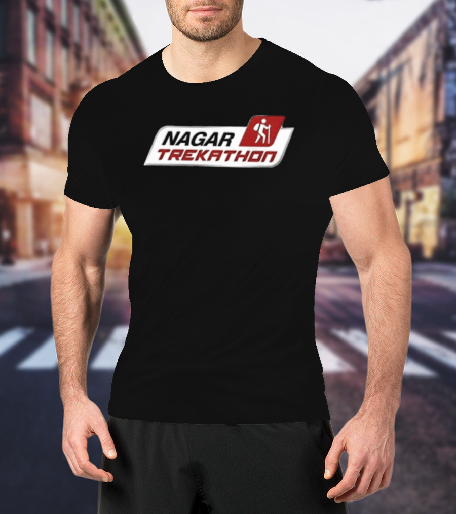 Nagar Trekathon Backpack Walking Event Outdoor Adventure T-Shirt