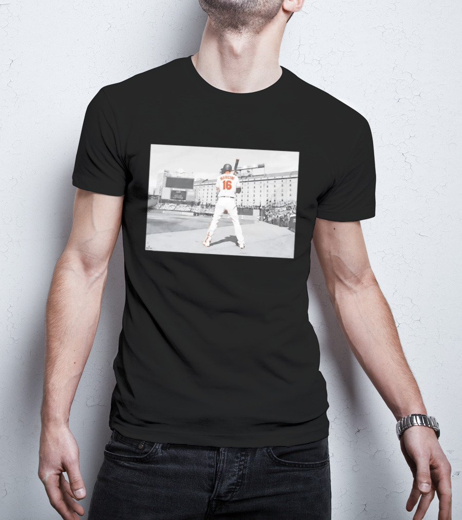Baltimore Orioles Trey Mancini 16 Batting Camden Yards T-Shirt