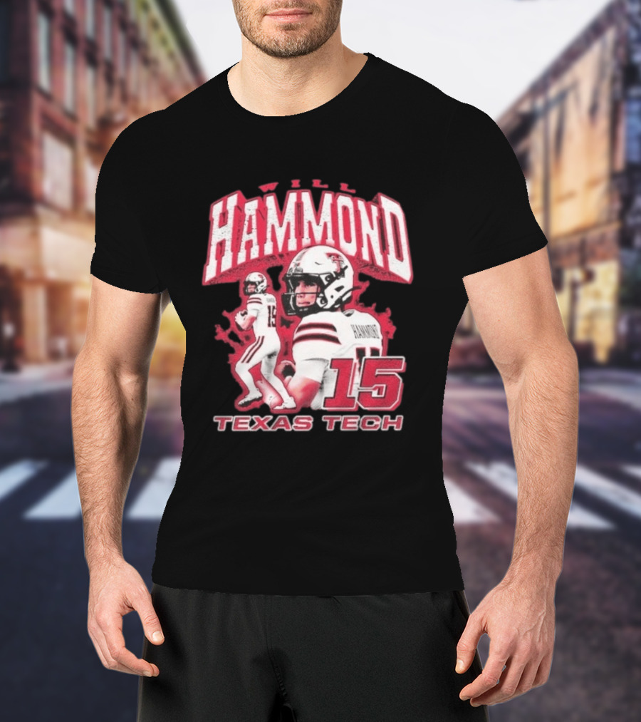 William Hammond Texas Tech Red Raiders Football 15 T-Shirt