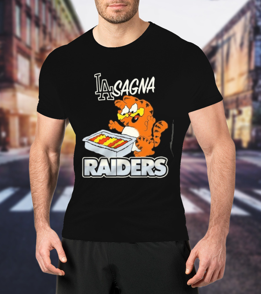 LA Lasagna Cat Raiders T-Shirt