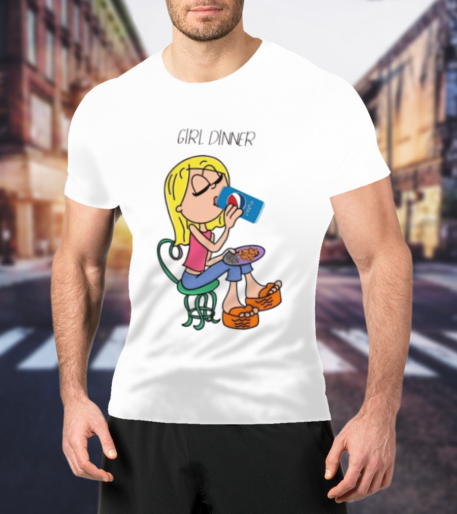Lizzie McGuire Y2K Girl Dinner Pepsi Retro Fashion T-Shirt