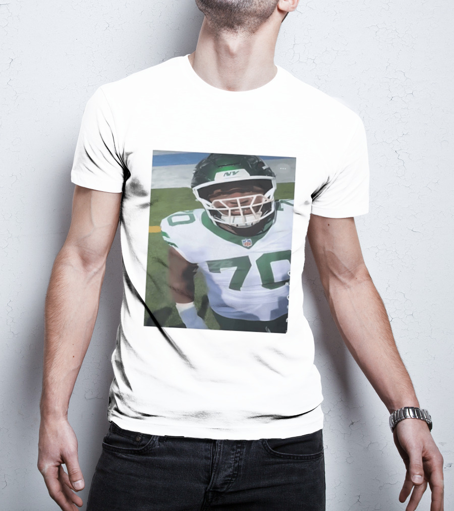 New York Jets Number 70 Football Player NFL Jersey T-Shirt