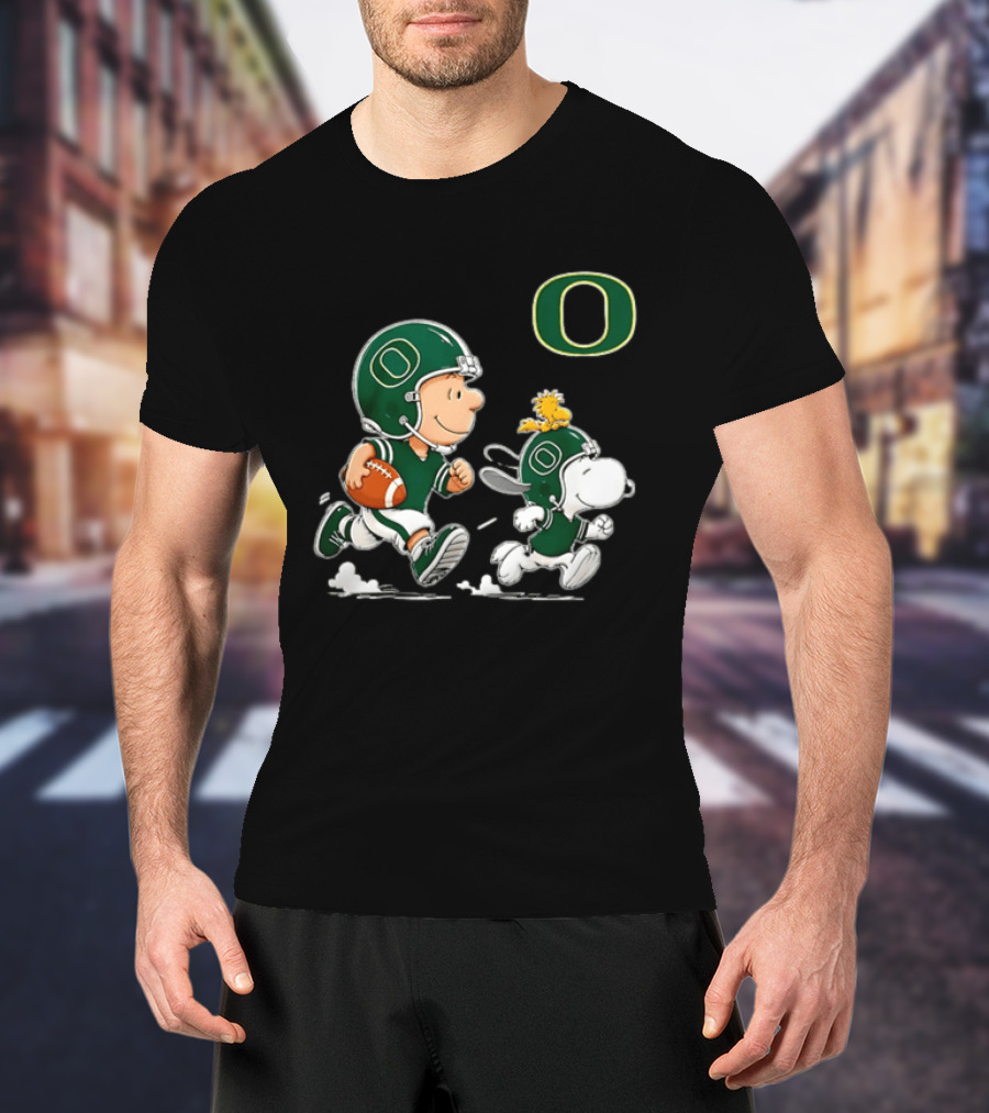 Charlie Brown Woodstock Snoopy Oregon Ducks Football 2026 T-Shirt